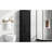 Tall Black Freestanding Bathroom Storage With Adjustable Shelf, Two Drawers, - Toppling Feature And Water Proof Painted Cabinet Of , Different Size Shelf Device