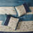 Embroidered 7 Piece Comforter Set Navy Cal King