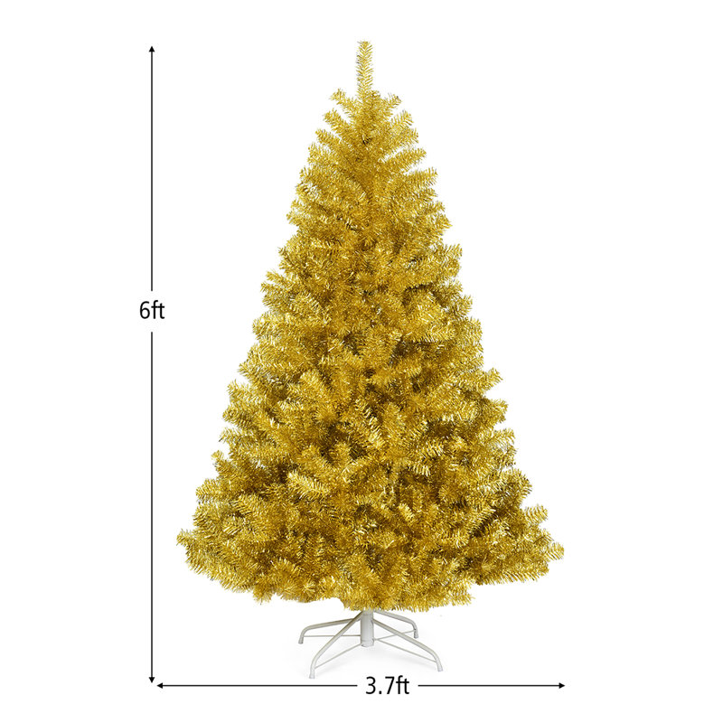 Arbre de Noël champagne, H 6 pi