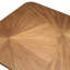 Dining Table Rucello Light Walnut Veneer Bronze Finish