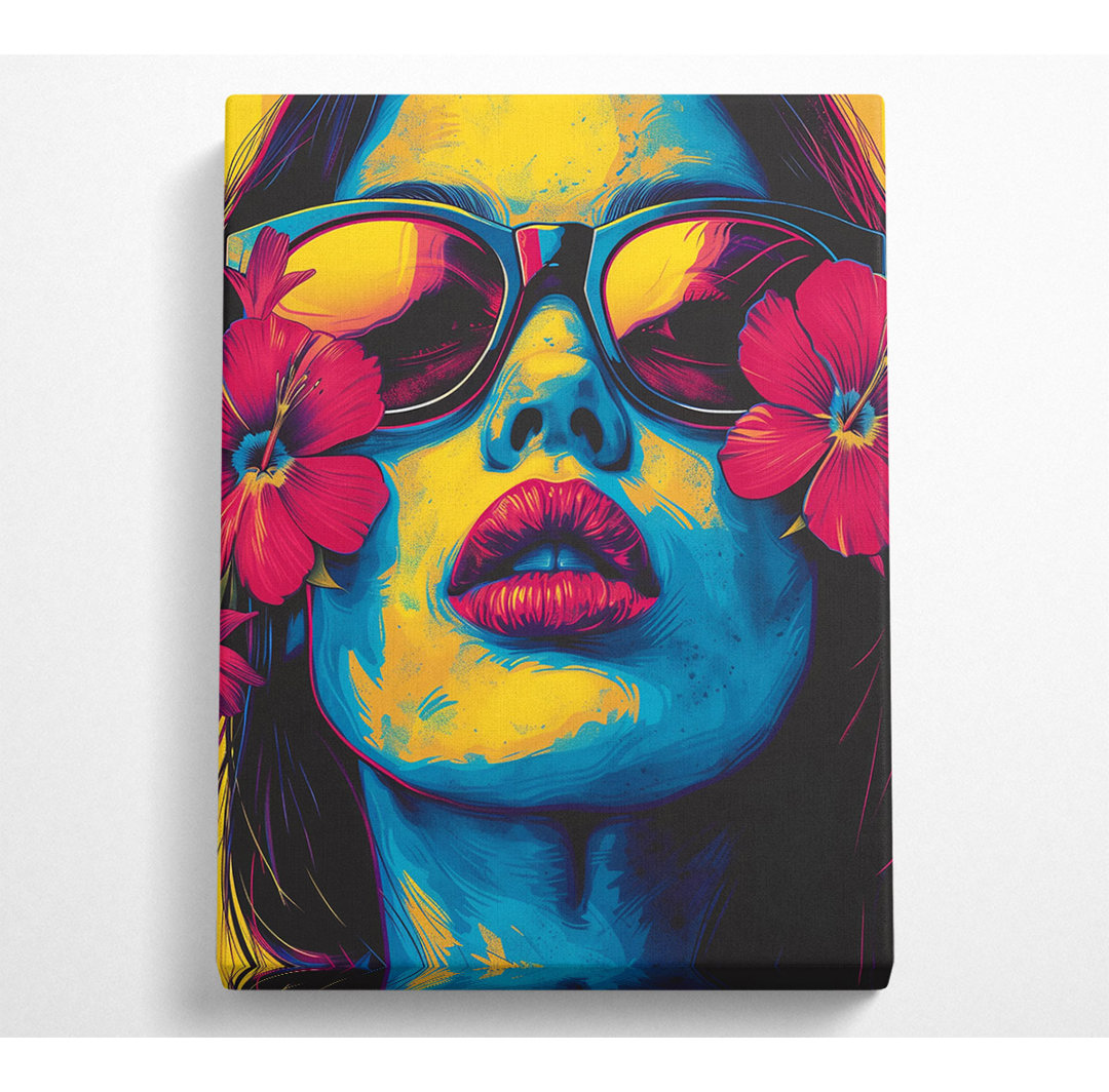 Sonnenbrille Beauty Canvas Druck