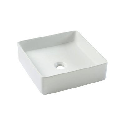Lavabo de salle de bain carré en céramique pour bateau Agua