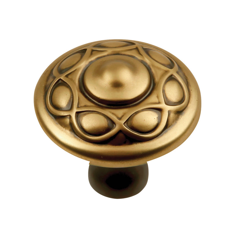 Tressé Mushroom Knob, Winchester Brass