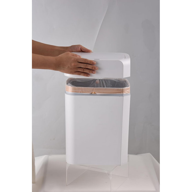 2 Pack, Step N' Sort Motion Sensor Touchless Trash Can, 16L and 11L