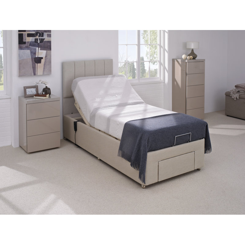 Nikil Cool Gel Lux Adjustable Bed with Mattresses, Small Single (2'6)