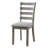 Lais 6Pc Dining Table Set With Bench, 4 Ladderback Chairs, Rustic Gray