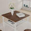 Table de bar, équipée de 2 tabourets de bar, avec dossier et cloison-117249773-117249772-117249771