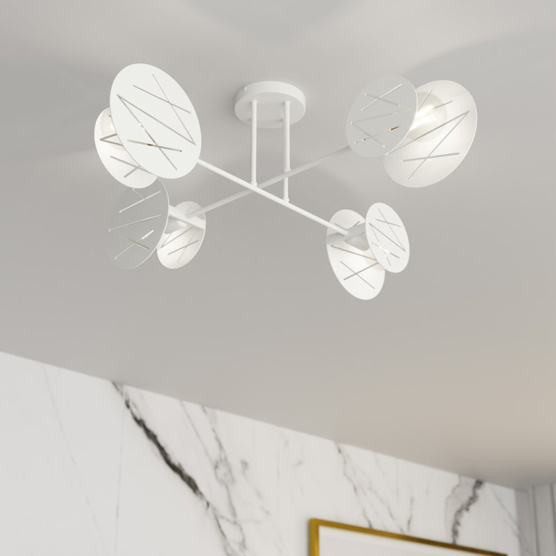 Davine Flush Mount, White