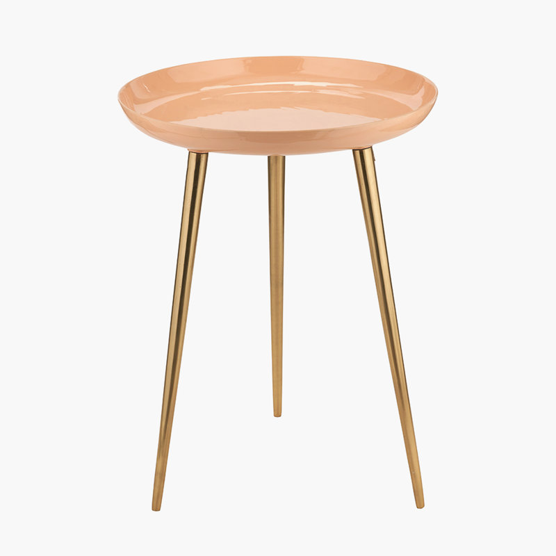 Seline End Table, Apricot