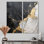 Ornements noirs noirs ornés III - décoration murale moderne 2 panneaux