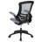 Jayetta Mid-Back Mesh Swivel Ergonomic Office Chair with Flip-Up Arms-756917261-756917259