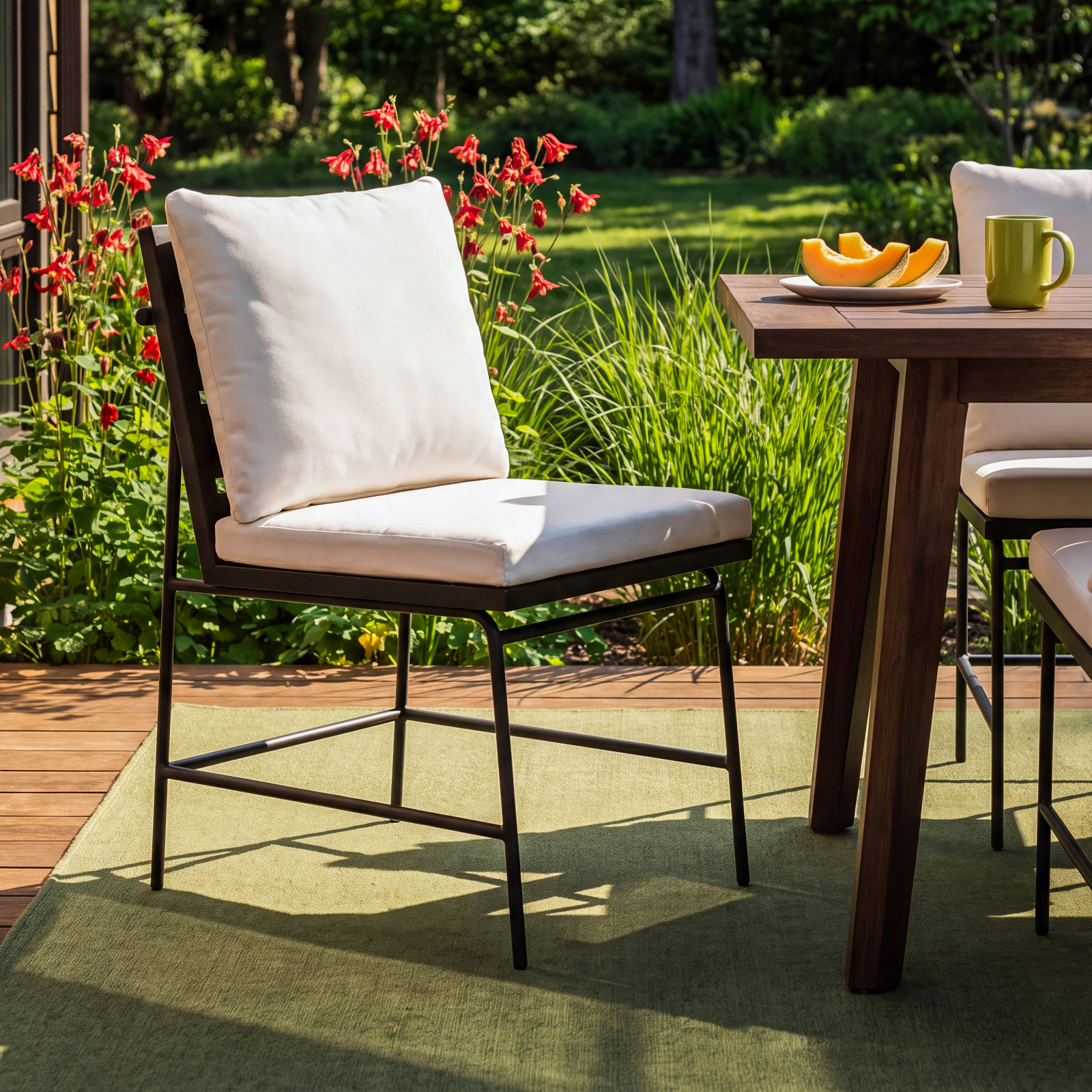 Nabi Patio Side Chair, Black