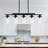 Neyba 5 - Light Dimmable Kitchen Island Rectangle Chandelier