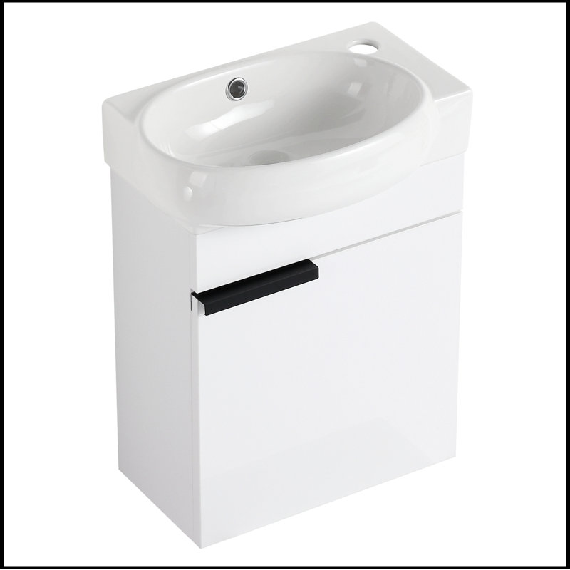 Ensemble de meuble-lavabo simple avec plateau 16,16 Rodrion