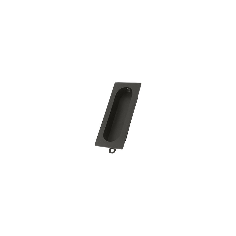 Poignée rectangulaire en bronze huilé Deltana, Bronze frotté à l'huile