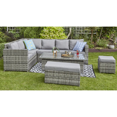 Gulafsha Rattan 5- Person Seating Group