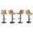 Adjustable Height And Modern Design Swivel Set Of 4 Crouch For Kitchen Island-212877034