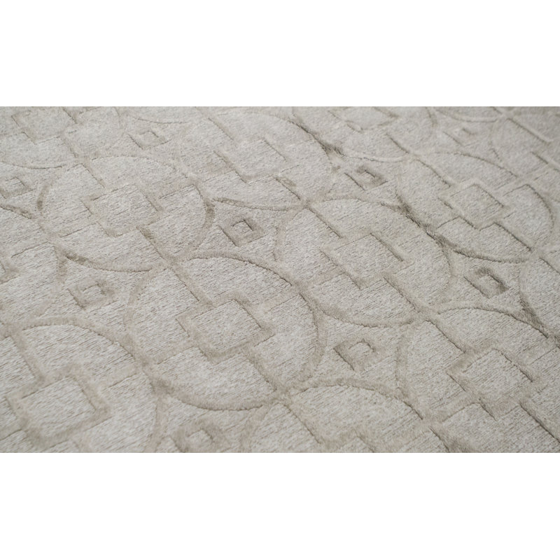 Geometric Area Rug in Beige