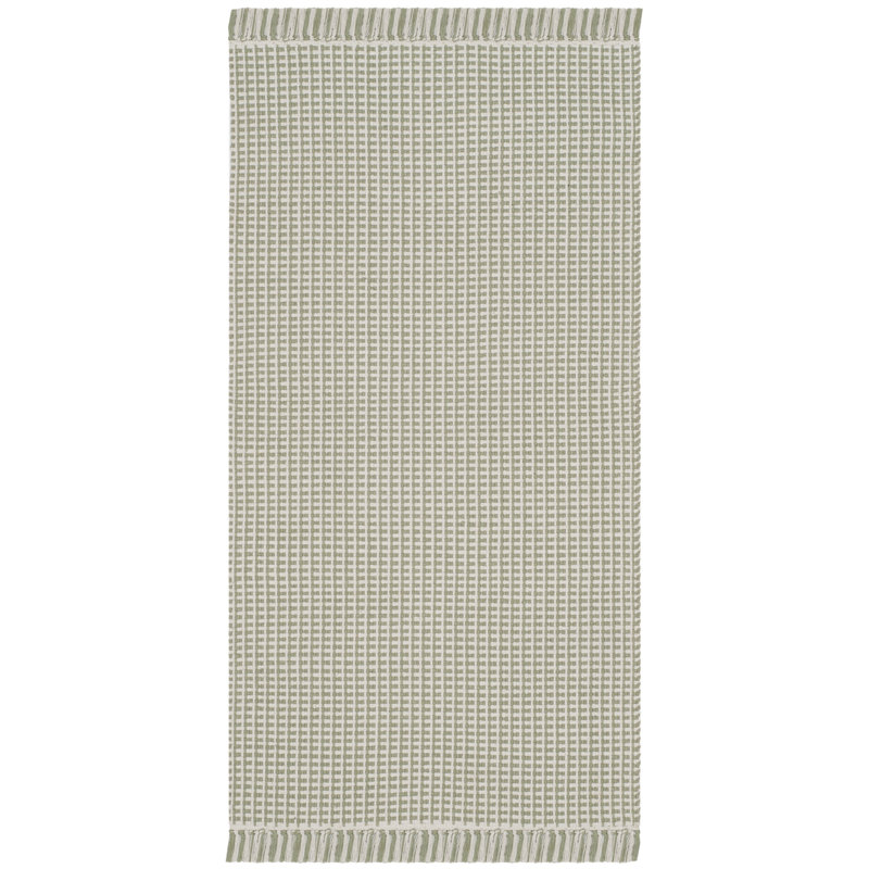Cayman Hand Woven Cotton Geometric Rug, Runner 2'3" x 10'