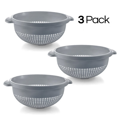 Ensemble de passoire en plastique 3 pièces ybm home