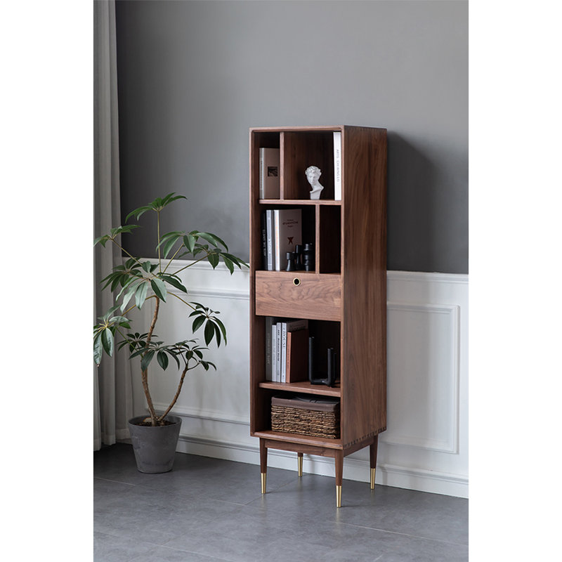 Simple Modern Narrow Side Bookcase