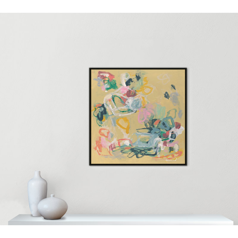 «Living In Colours», reproduction carrée par Marisol Evora, H 37,5 po x l 37,5 po, Espresso