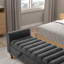 Banc de rangement rembourré l 65,5 po-490058980