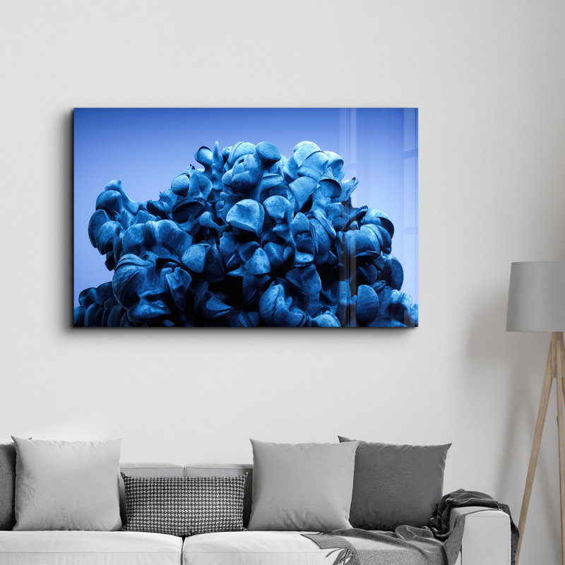 Élégante peinture murale en verre trempé de 13,8 po x 21,7 po | 100% verre trempé, épaisseur: 0,16 pouce | Imprimé UV pour des couleurs éclatantes | Parfait pour la décoration intérieure, le salon et les espaces de bureau