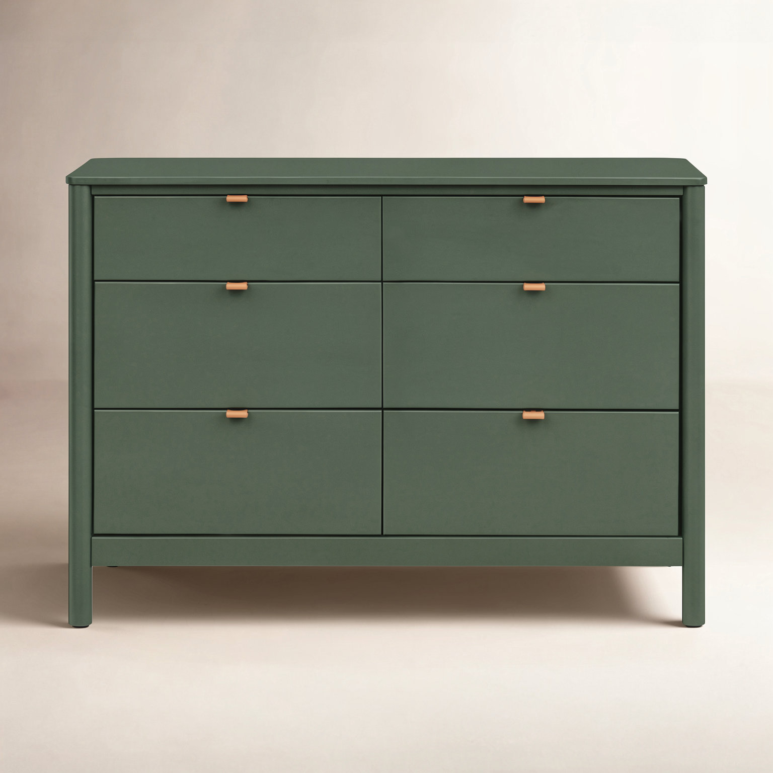 Bondi 6-Drawer Double Dresser, Green
