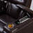 82''Wide Breathable Leather Square Arms Power Reclining Sofa With Reading Lights And Drop Down Table-1353877048