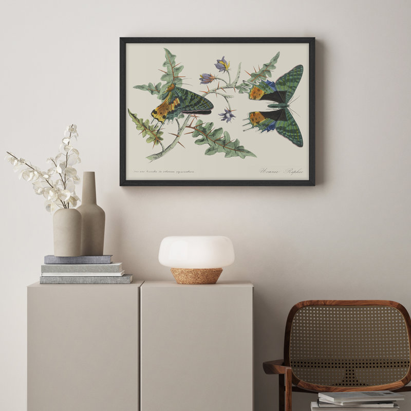 Art mural rustique vert sur des branches, Naturel, H 12 po x l 16 po