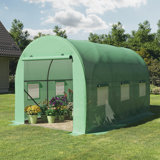 Home-Complete Walk In Greenhouse - Outdoor Green House with Vented Windows