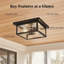 Luminaire encastré 11,5 po avec lentille en verre transparent, finition noire