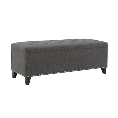 Banc de rangement avec repose-pieds avec revêtement en tissu Teddy, banc de rangement de grande capacité pour la chambre à coucher, le vestibule et le salon