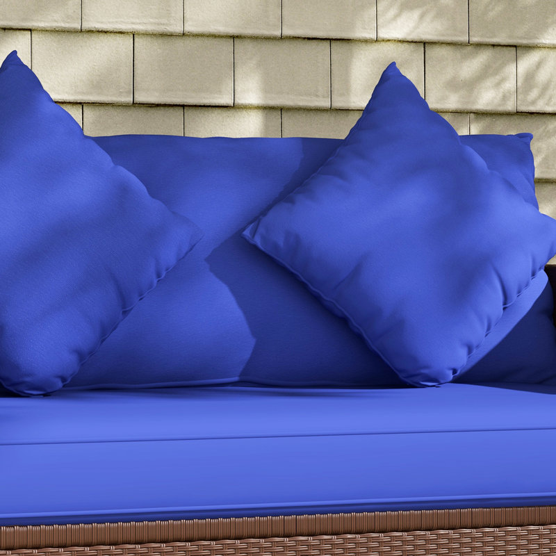 Patio Couch With Extra Cushioning For Added Comfort, 2 Outdoor Use, Porch, Backyard, Garden, Poolside, Dark Blue Enhanced Relaxation Ergonomic Support Whole Body, Patio, Comprehensive Comfort