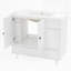 Meuble-lavabo simple 36 po avec 4 tiroirs et support de rangement latéral 36 po-522182074
