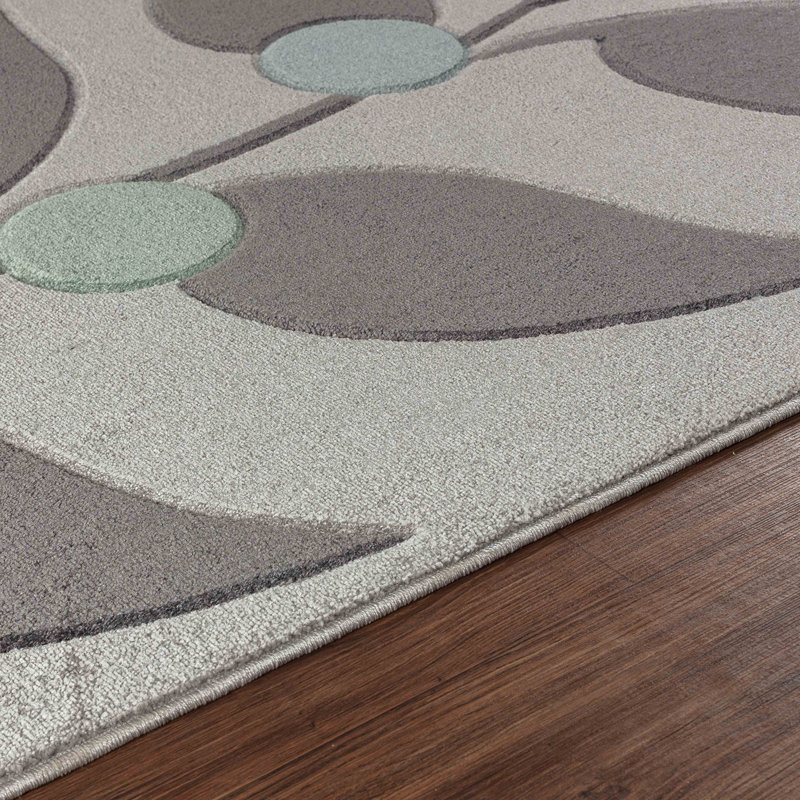 Grey Starlight Modern Rug, Nature Print Easy to Clean Rug For Living Room, Dining Room, Bedroom, Rectangle 120 x 170 cm