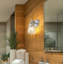 Applique murale en chrome 1 lumière Jordynn-123223081