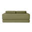 Canapé-lit pliant convertible 2-en-1, canapé-lit en velours côtelé moderne avec 2 * coussins, canapé-lit modulaire sans dossier avec lit escamotable Futon, canapé-lit modulaire pliable pour le salon - vert-57595083