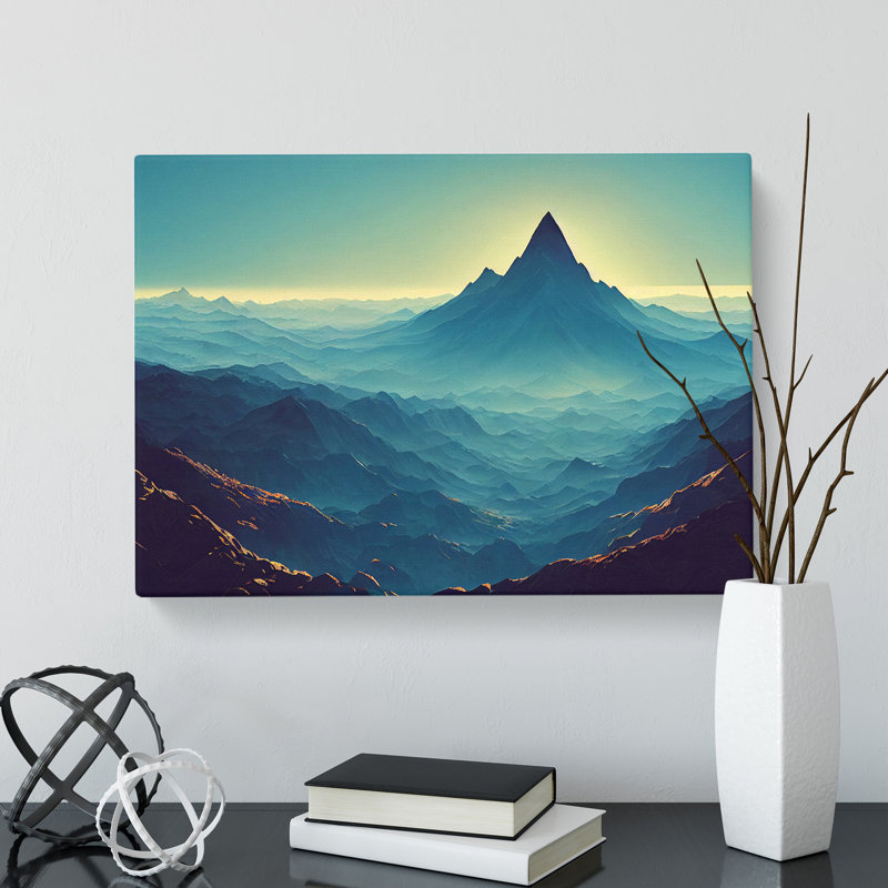Splendid Mountain Landscape - Wrapped Canvas, 40cm H x 60cm W x 3cm D