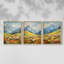 Lanscape Study Series CIV - Ensemble de 3 estampes numériques encadrées - Prêt à être accroché-107253595-107253597