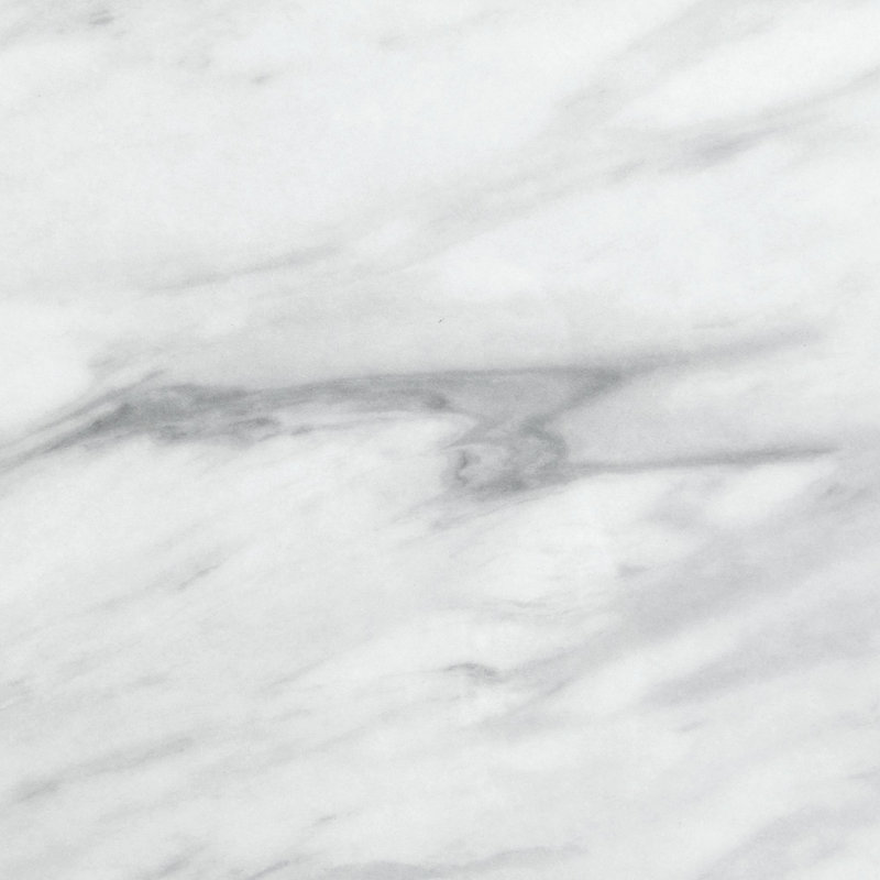 48-Inch Round White Faux Marble Dining Table