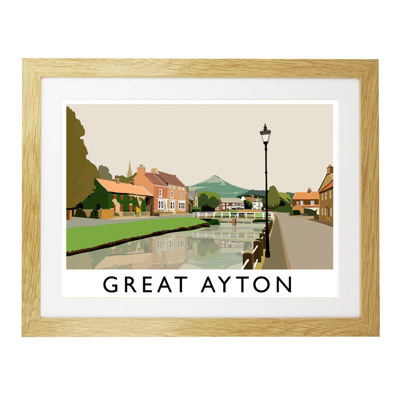 Richard O'Neil - Print, 33.5 cm H x 43.5 cm W x 2.2 cm D, Oak Wood Frame