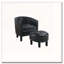 Chaise d'appoint et repose-pieds