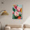 «Spring Tulips III», impression sur toile par Art Remedy, cadre blanc, 24 x 36