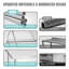 Table de travail commerciale en acier inoxydable de 72 po x l 30 po x L 72 po-116982737