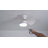 FIMEI 24” Straight 3 Blades Flush Mount Modern Ceiling Fan with Dimmable LED Light Kit,RC,Reversible Blades,6 Speeds-1346383930