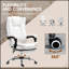 Chaise de bureau ergonomique à massage inclinable, réglable en hauteur et repose-pieds pour un confort et un soutien ultimes