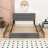 Queen Sized Upholstered Platform Bed with Tufted Headboard and Built-in Storage Drawers-1447297838