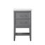 Meuble-lavabo simple 20 po avec comptoir en céramique Brodnax-1815341510